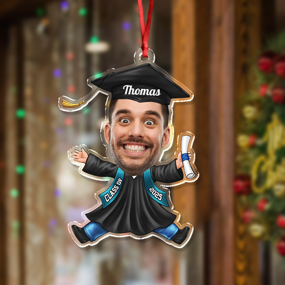 Funny Christmas Congrats Graduation - Personalized Custom Acrylic Ornament