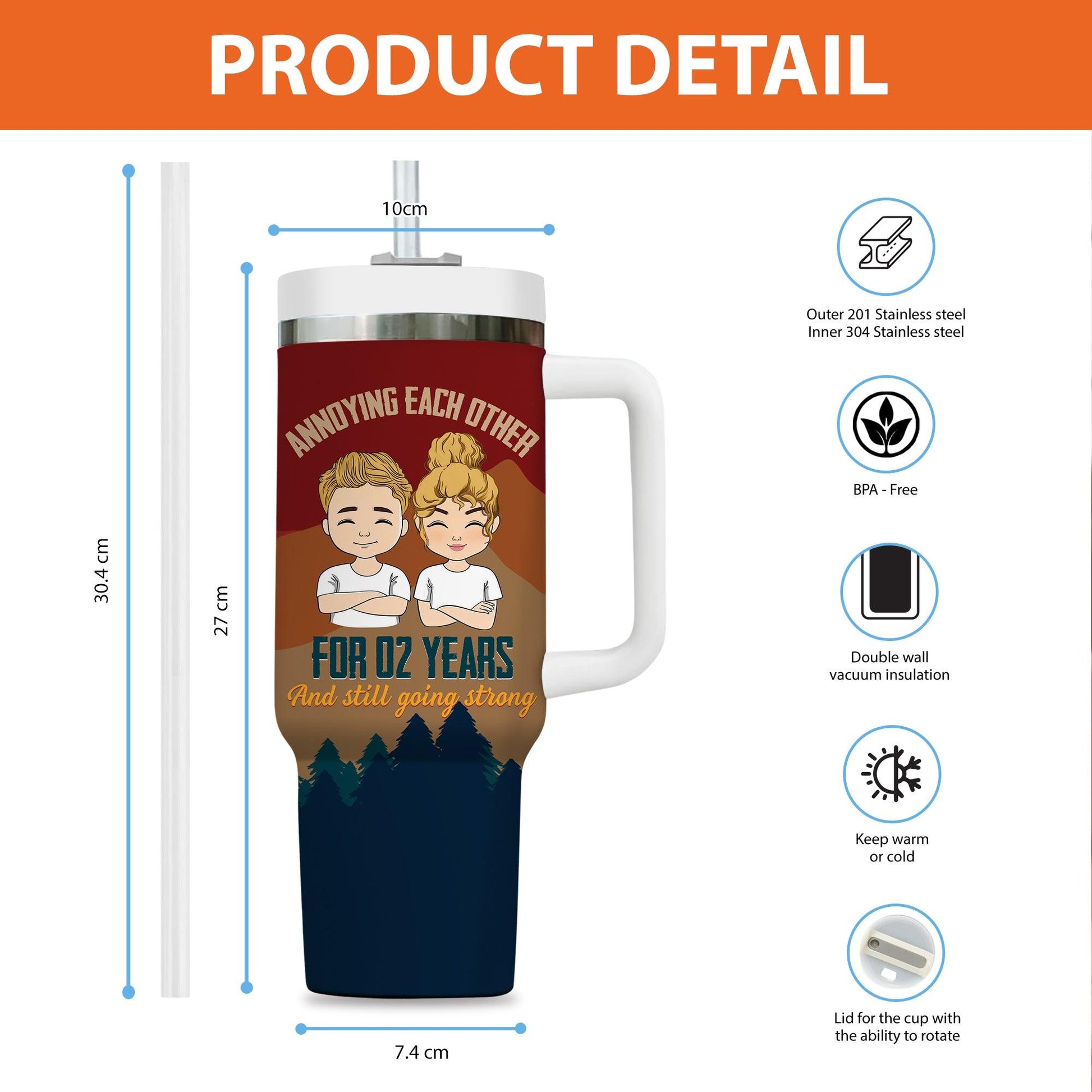 Annoying Each Other Couple Tumbler - Personalized Custom Tumbler