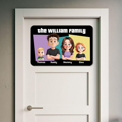 Our Family - Personalized Custom Metal Sign
