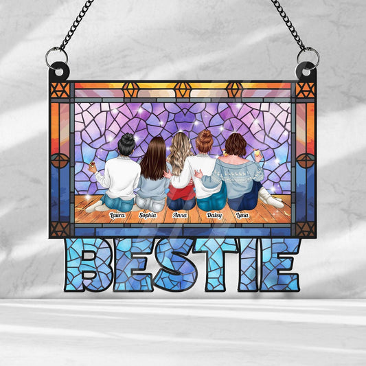 Bestie Era Hanging Acrylic - Personalized Window Decor