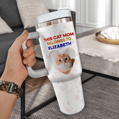 This Dog Mom Belong To Dog Tumbler - Personalized Custom Tumbler