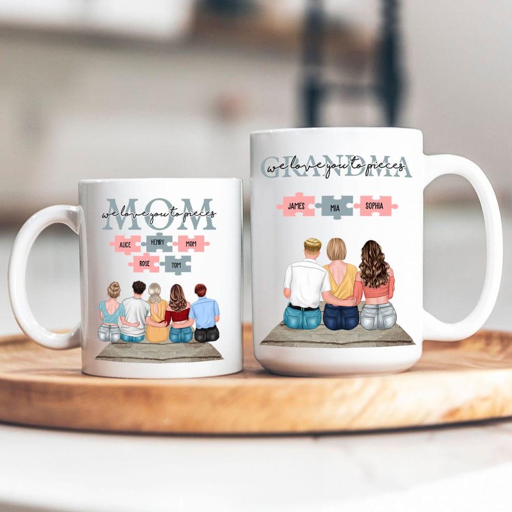 We Love You To Pieces Mug - Gift For Mom - Personalized Gift