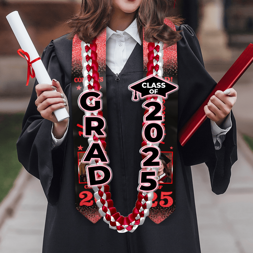 Ribbon Lei Graduation Gifts - Color Graduation Lei