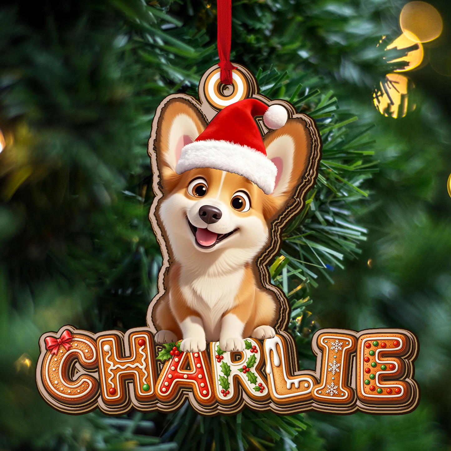 Weihnachtsschmuck Familie - Holzschmuck in individueller Form - 2-lagiger Holzschmuck 