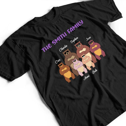 Family Bears Personalized T-Shirt - Personalized Custom Unisex T-Shirt