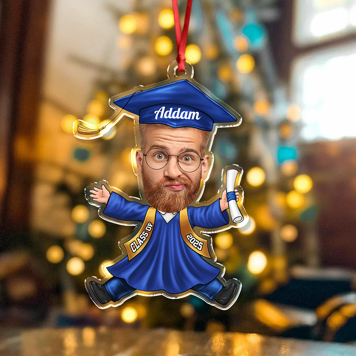 Funny Christmas Congrats Graduation - Personalized Custom Acrylic Ornament