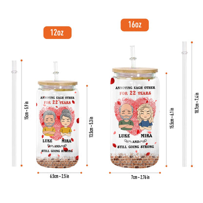 Annoying Each Other Since Glass Bottle - Personalized Glass Bottle