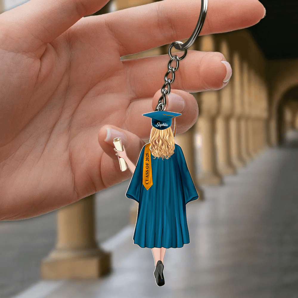 Personalized 2025 Gift Keychain - Personalized Graduation Keychain