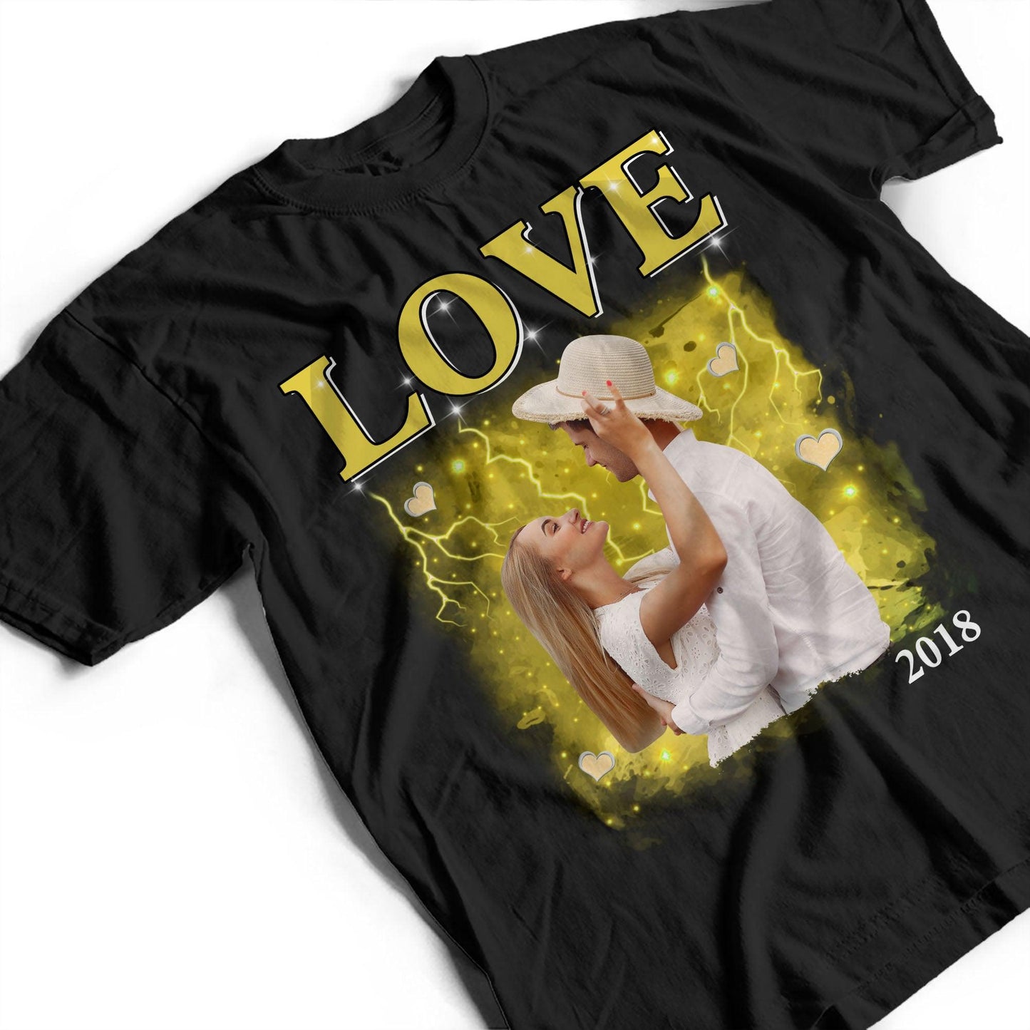 Photo Vintage Valentine Tee - Personalized Custom Unisex T-Shirt