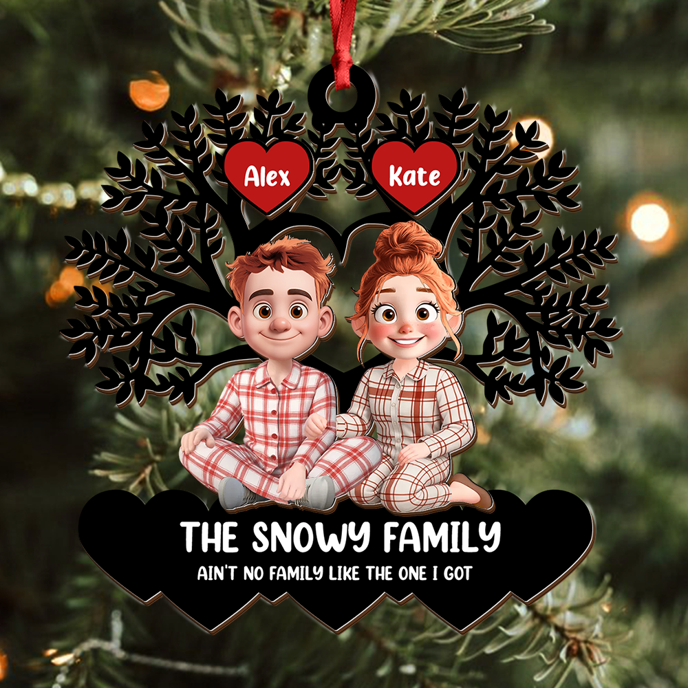 Ain't no Family Like The One I Got Christmas Wood Ornament - Wood Ornament 2 Layered