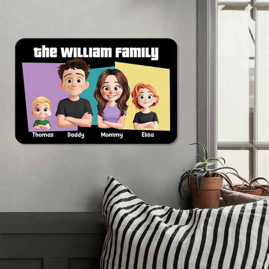 Our Family - Personalized Custom Metal Sign