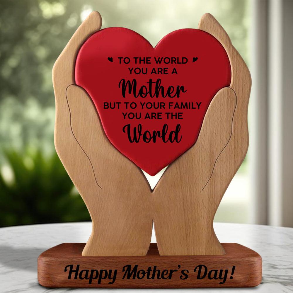 DIY Empty Wooden Carvings - Non Custom Puzzle Wooden Family Gift