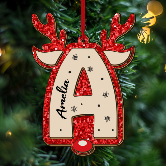 Weihnachtsschmuck Familie - Holzschmuck in individueller Form - 2-lagiger Holzschmuck 