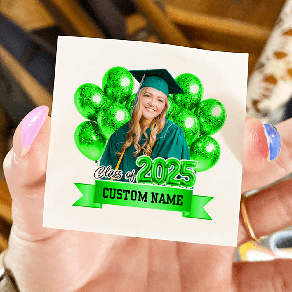 Balloon Personalized Congrats Class Of 2025 Tattoos - Graduation Party