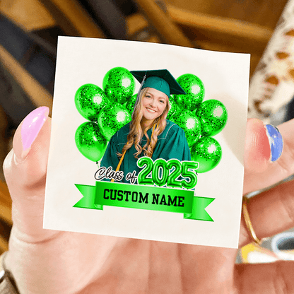 Balloon Personalized Congrats Class Of 2025 Tattoos - Graduation Party