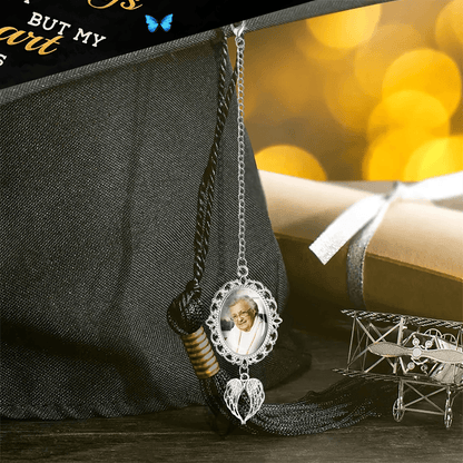 Forever In My Heart - In Loving Memories Cap Topper - Custom Photo Tassel