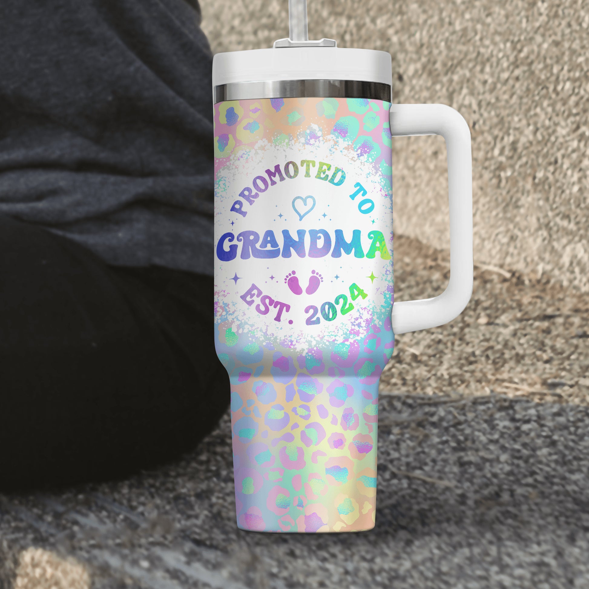 Promoted To Mommy This Year Tumbler - Personalized Custom Tumbler