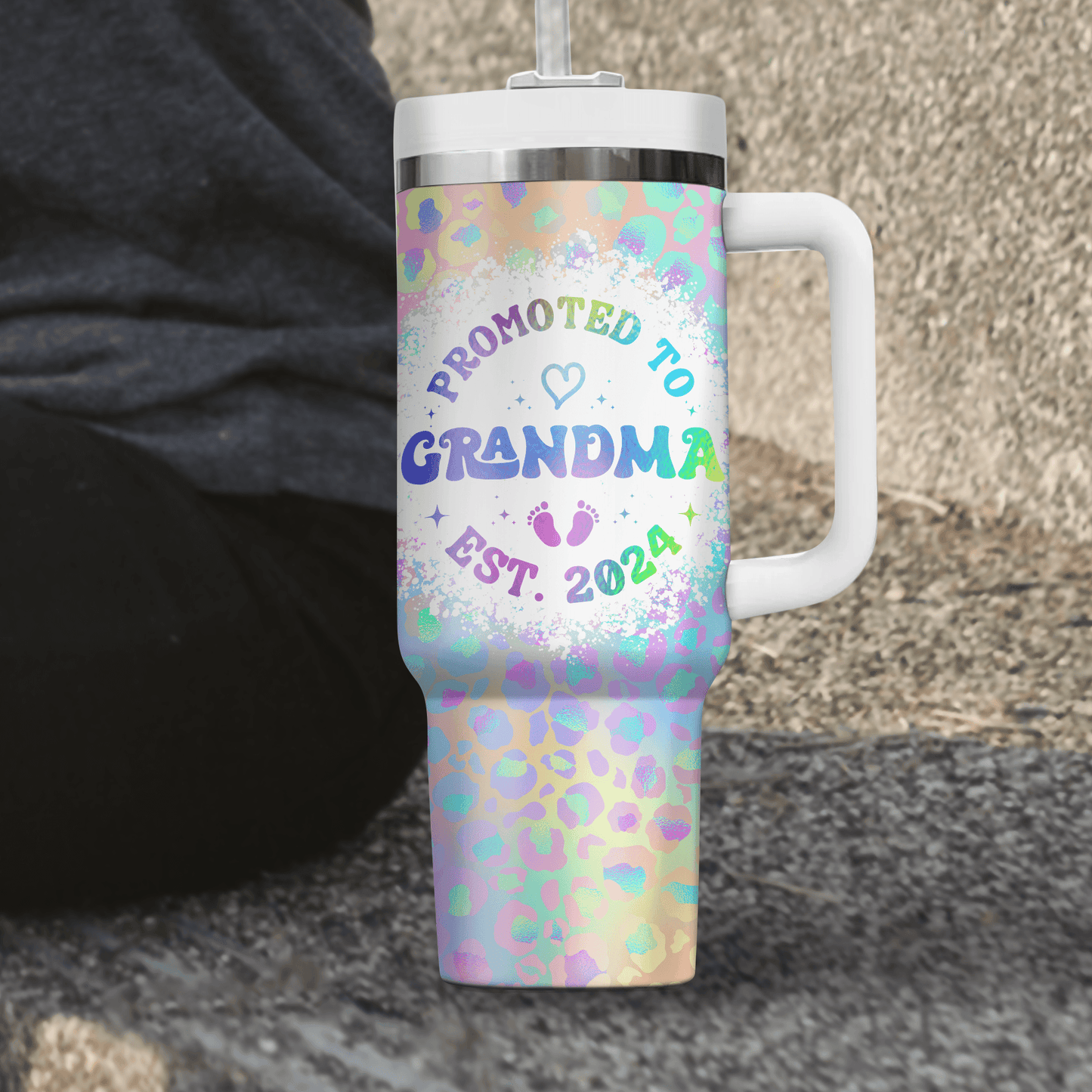 Promoted To Mommy This Year Tumbler - Personalized Custom Tumbler