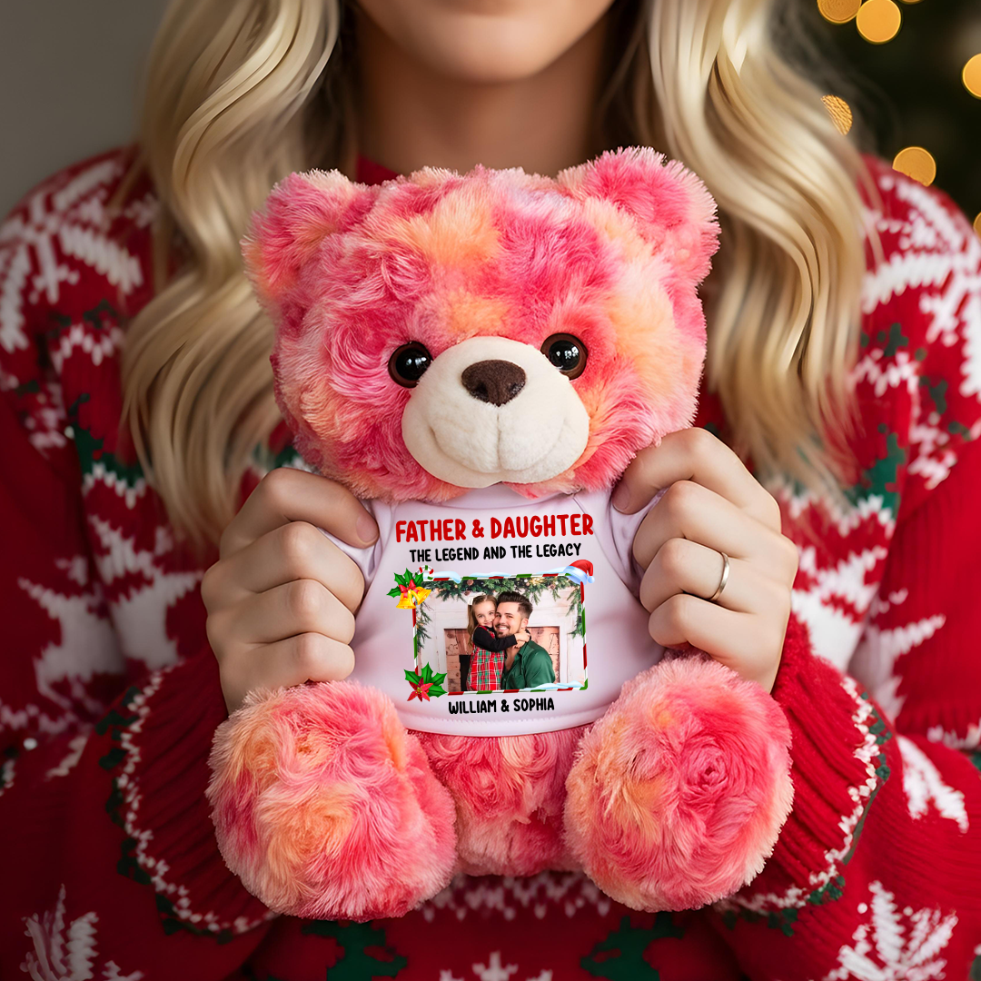 The Legend and The Legacy - Teddy Bear With Personalized Photo Shirt