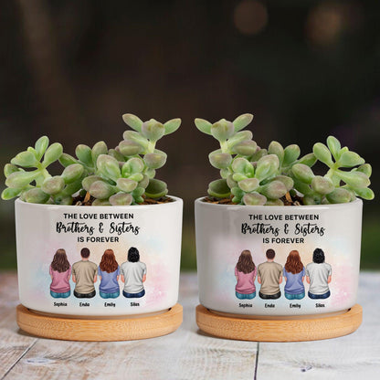 Brothers And Sister Plan Pot - Personalized Custom Plan Pot Gifts