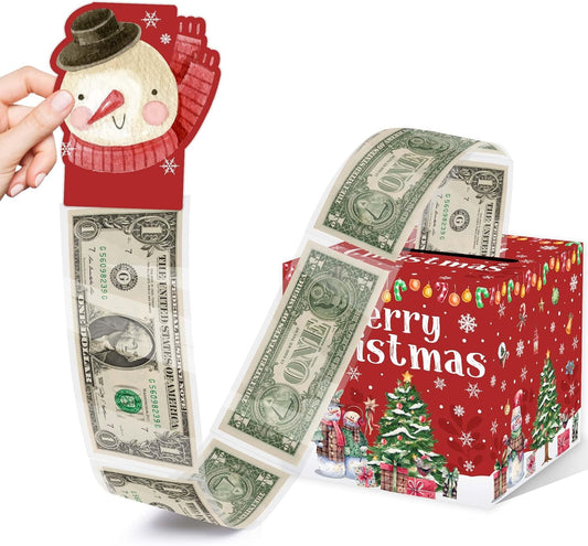 Christmas Money Box for Cash Pull, Christmas Money Pull Box Party Gifts