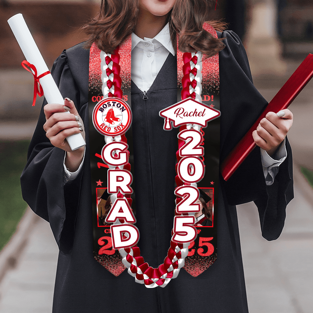 Graduation Lei With Name Class Of 2025 - Personalized Graduation Lei