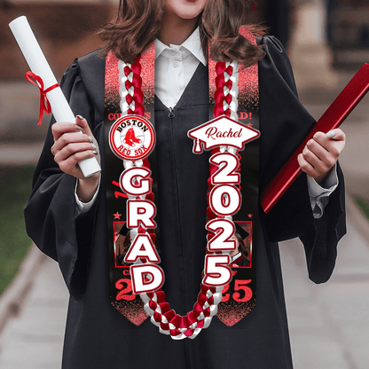Graduation Lei With Name Class Of 2025 - Personalized Graduation Lei