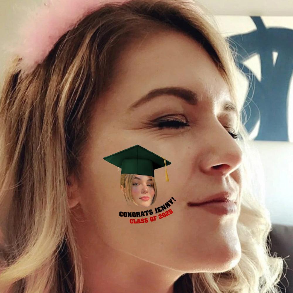 2025 Senior, Personalized Congrats Class Of 2025 Tattoos - Graduation Party