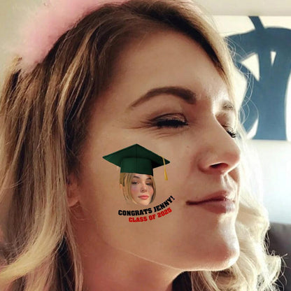 2025 Senior, Personalized Congrats Class Of 2025 Tattoos - Graduation Party