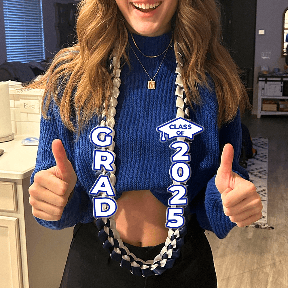 Ribbon Lei Graduation Gifts - Color Graduation Lei