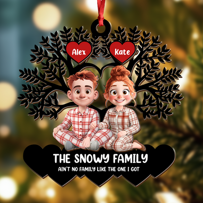 Ain't no Family Like The One I Got Christmas Wood Ornament - Wood Ornament 2 Layered