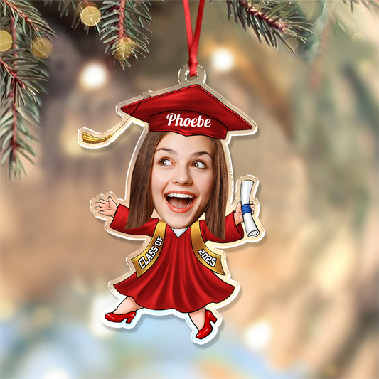 Funny Christmas Congrats Graduation - Personalized Custom Acrylic Ornament