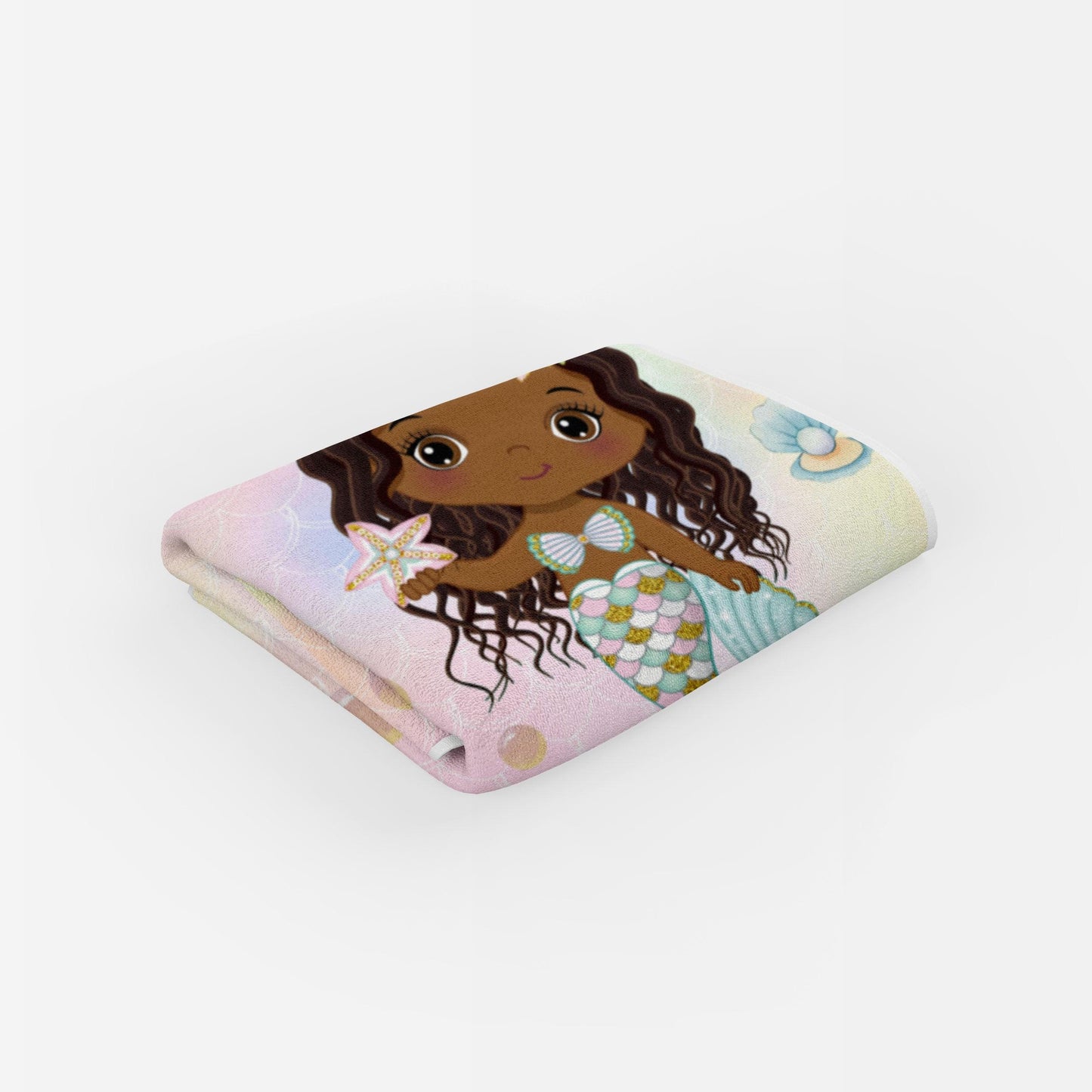 Personalized Mermaid Beach Towel - Gift For Daughter, Grandkid