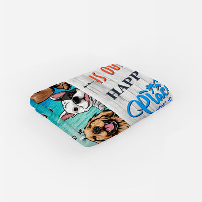 Personalized Dog Beach Towel - Tropical Style Retro Funny Gift