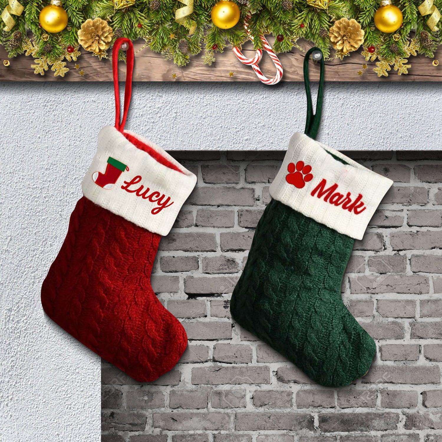 Best Cozy Embroidered Stockings - Christmas Gift For Family