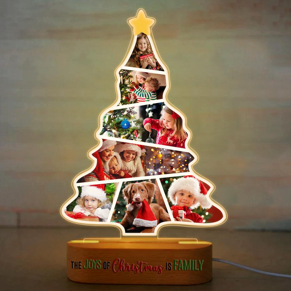 Best Family Best Family Moments - Custom Photo Christmas Tree Night Light
