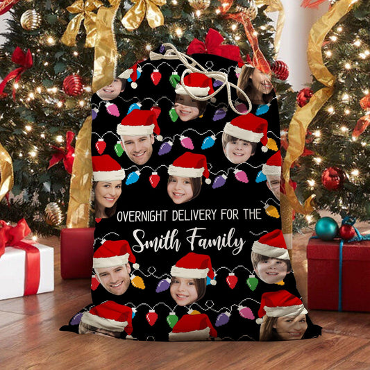 Christmas Family Bag - Personalized Custom Christmas Sack Gift