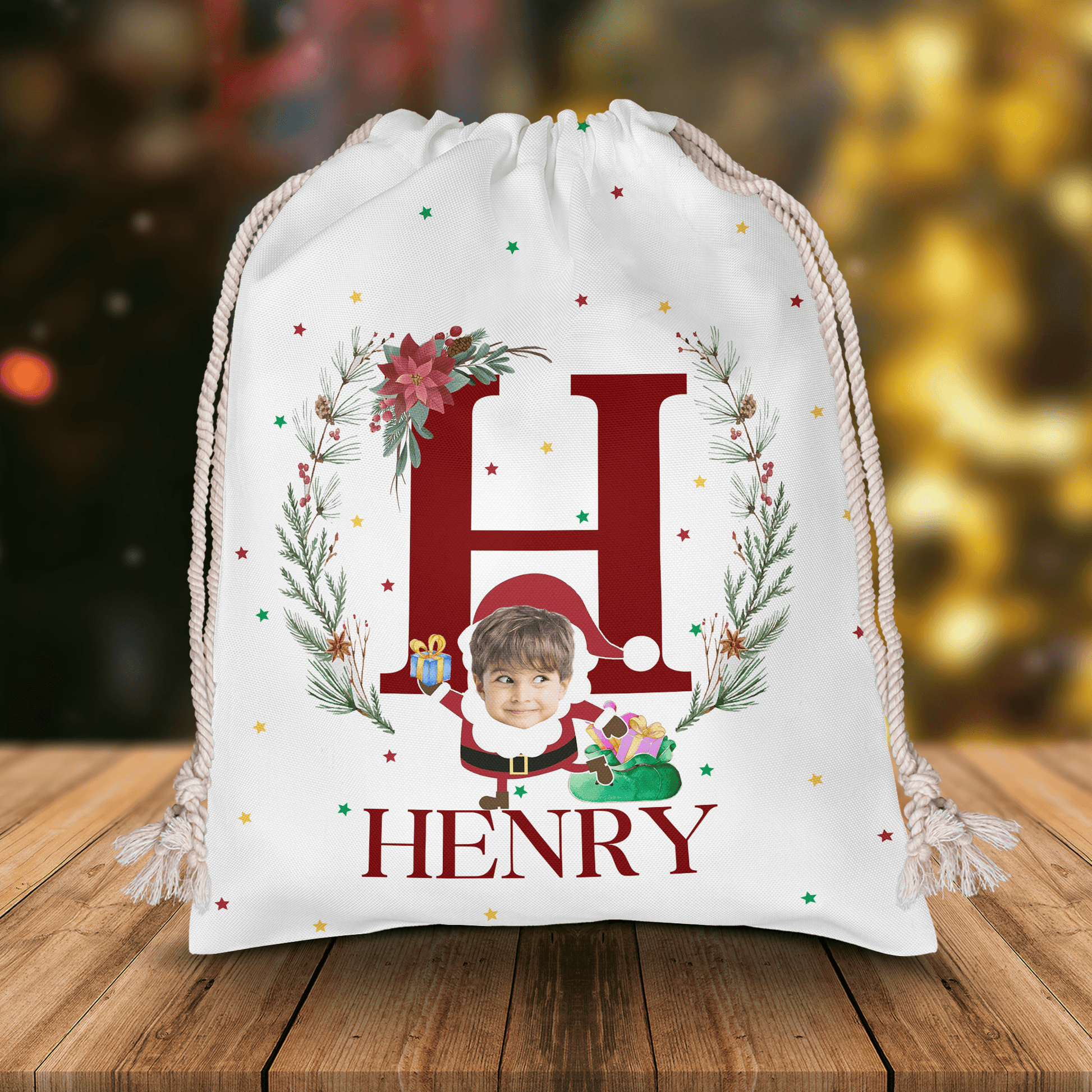 Kids Name Christmas Sack - Personalized Custom Christmas Sack