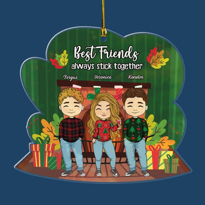 Best Friends Always Stick Together - Personalized Ornament