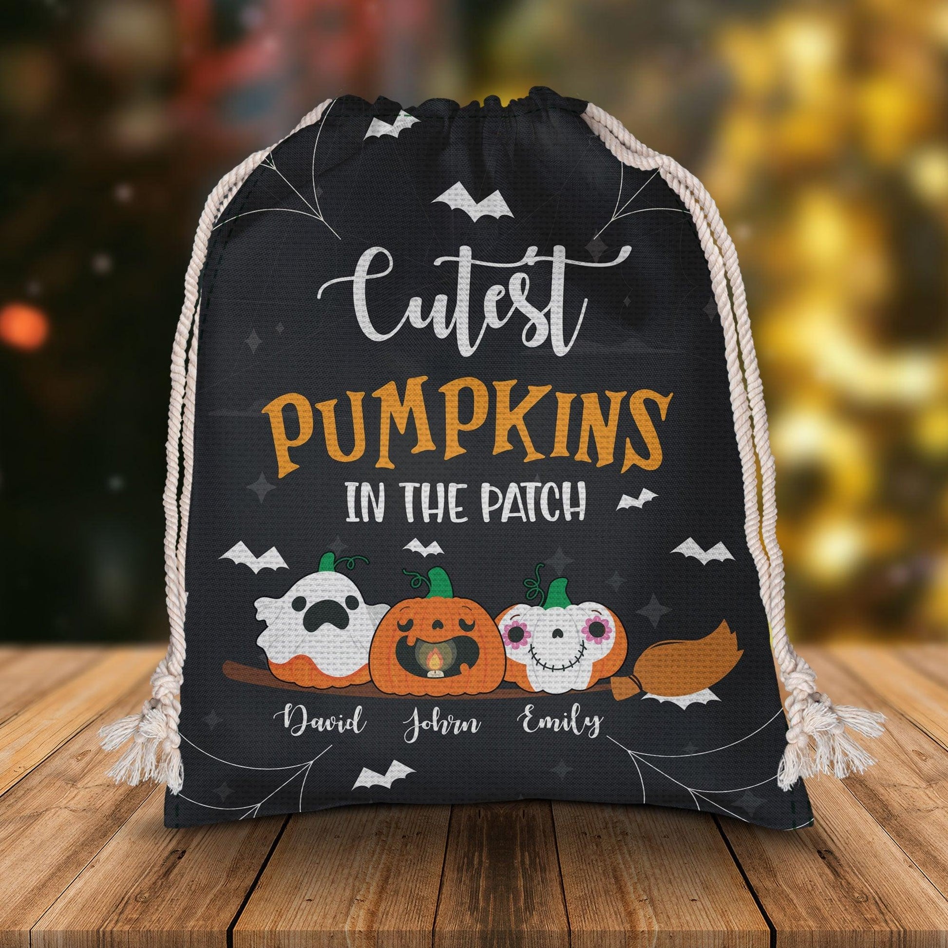 Cutest Pumpkins In The Patch Halloween Bag - Personalized Sack