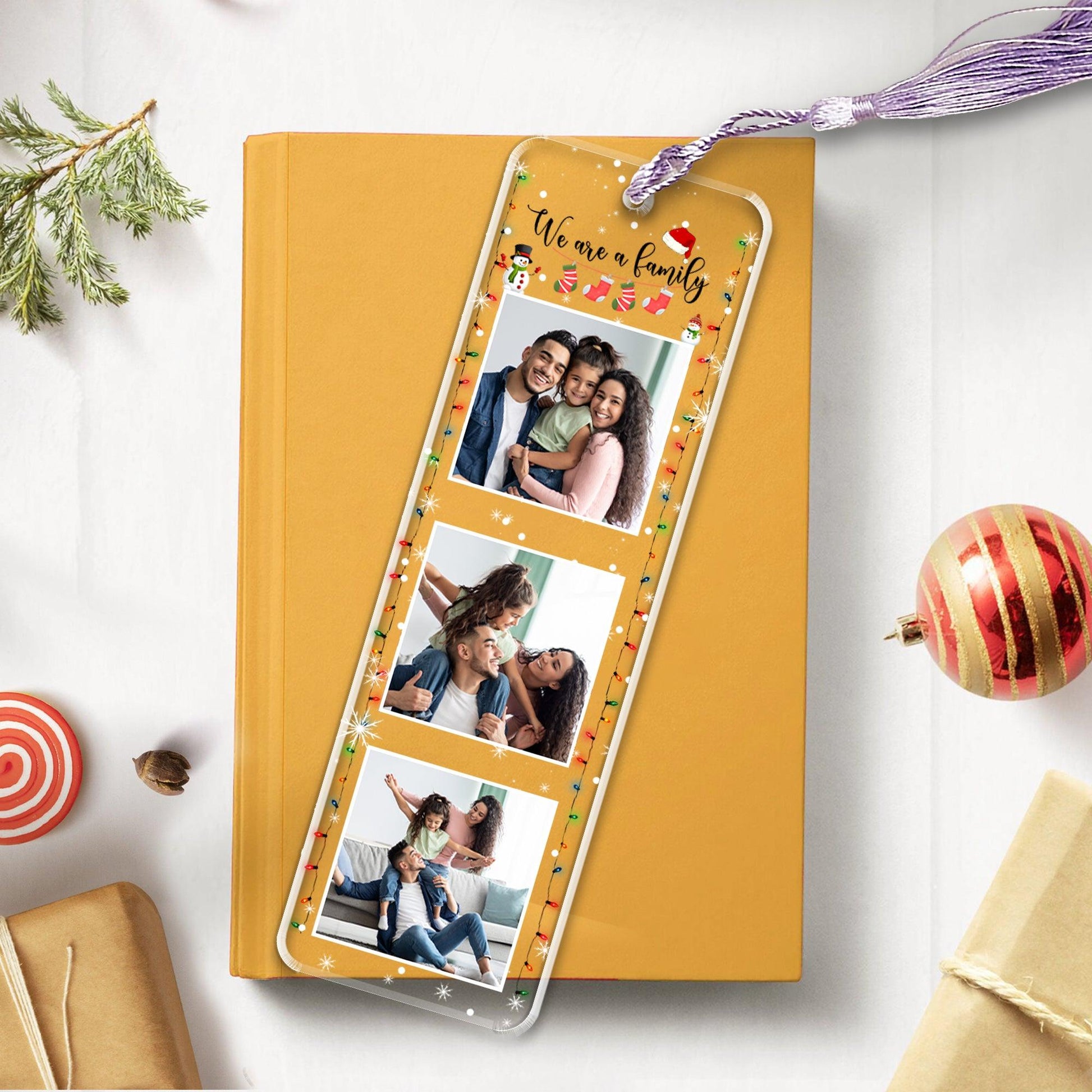 Best Christmas Gift For Family - Custom Photo Bookmark