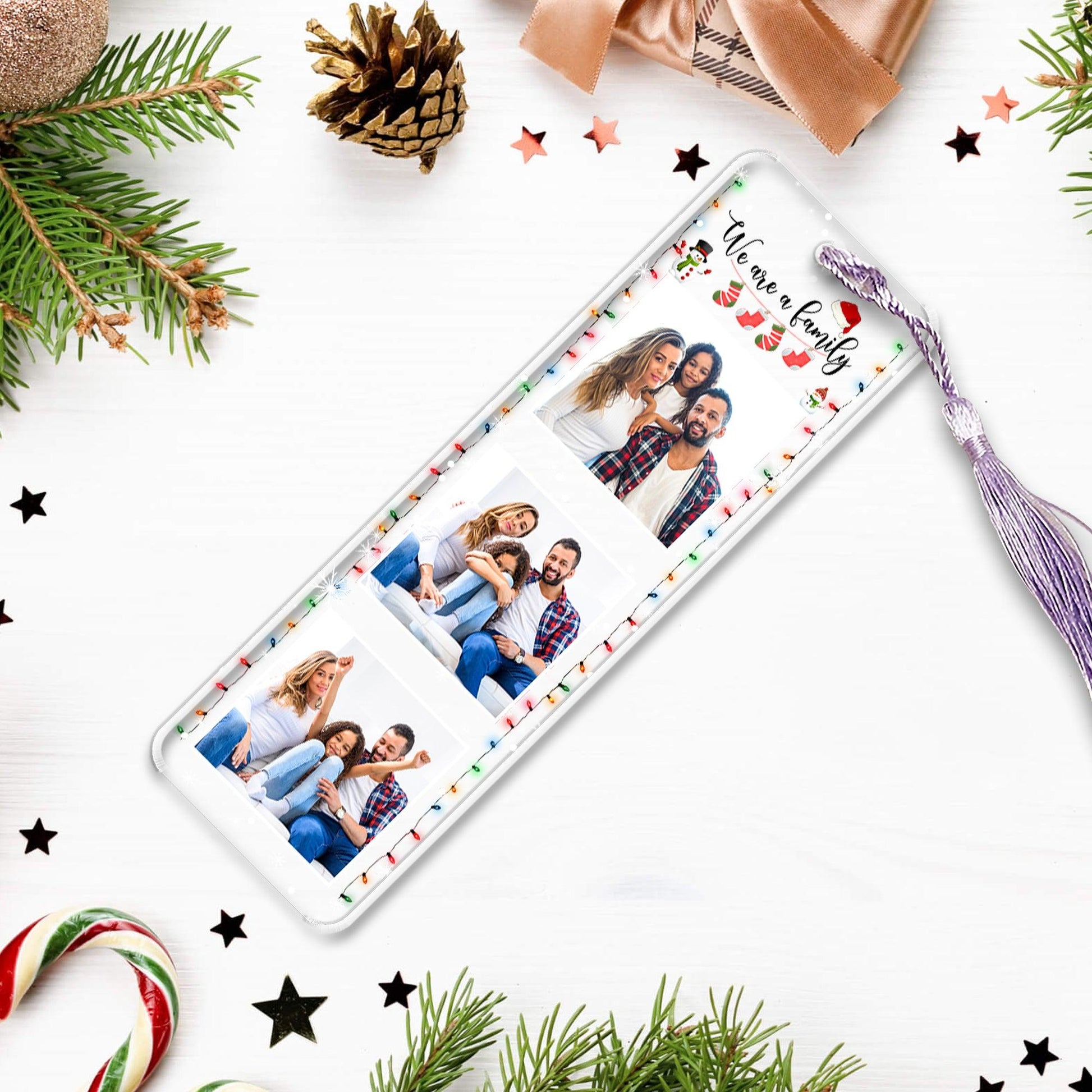 Best Christmas Gift For Family - Custom Photo Bookmark