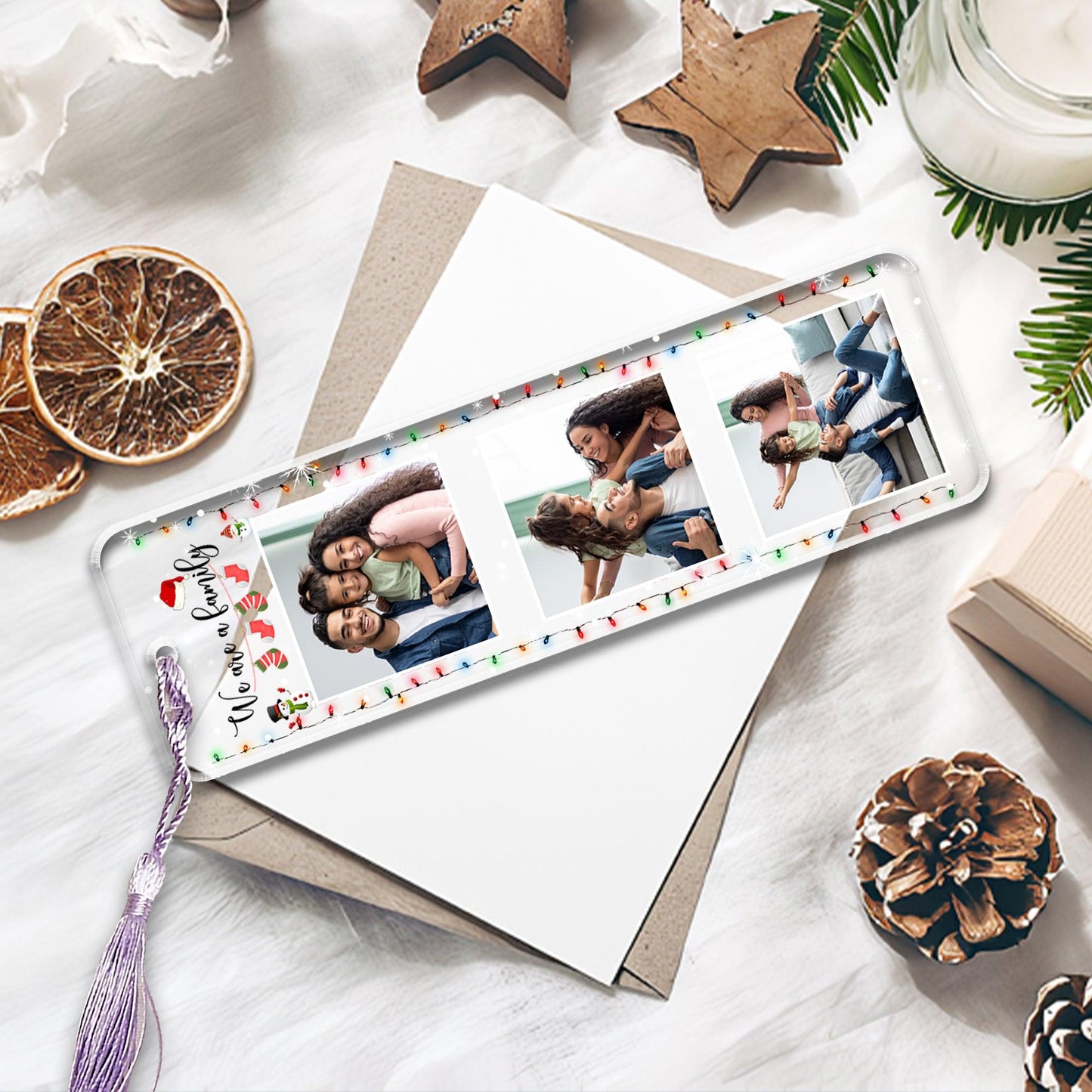 Best Christmas Gift For Family - Custom Photo Bookmark