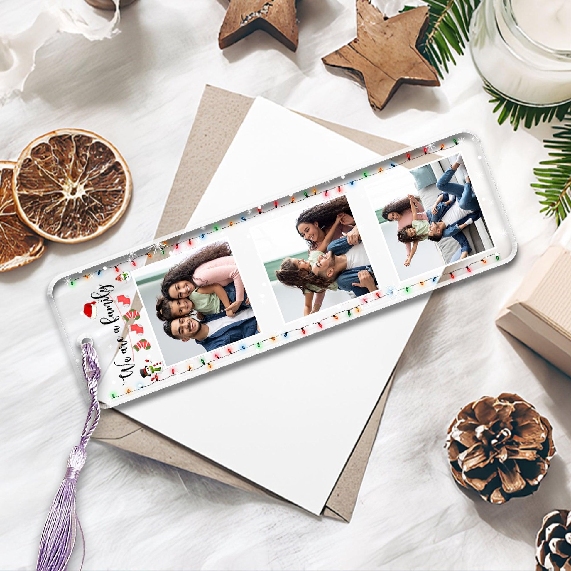 Best Christmas Gift For Family - Custom Photo Bookmark