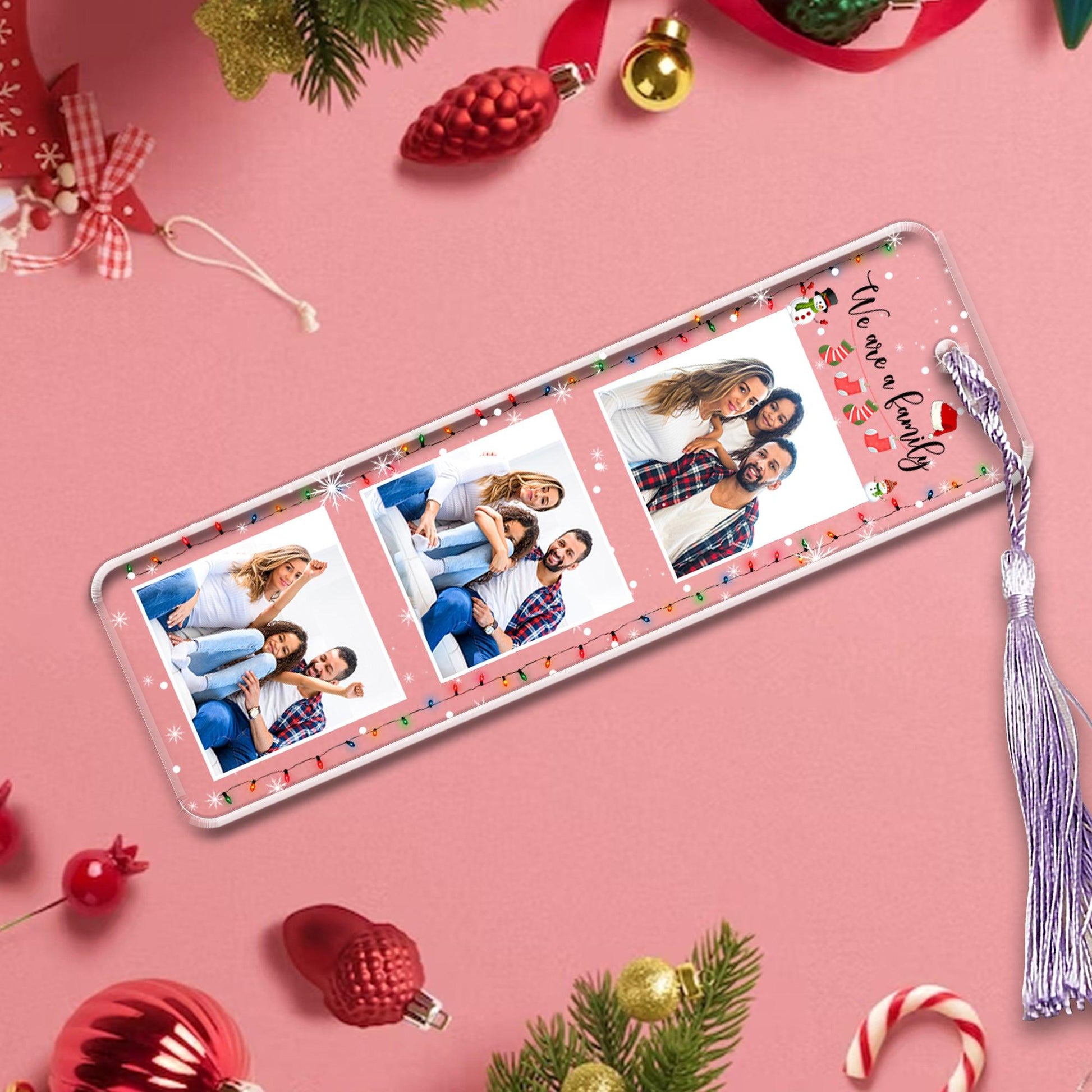 Best Christmas Gift For Family - Custom Photo Bookmark
