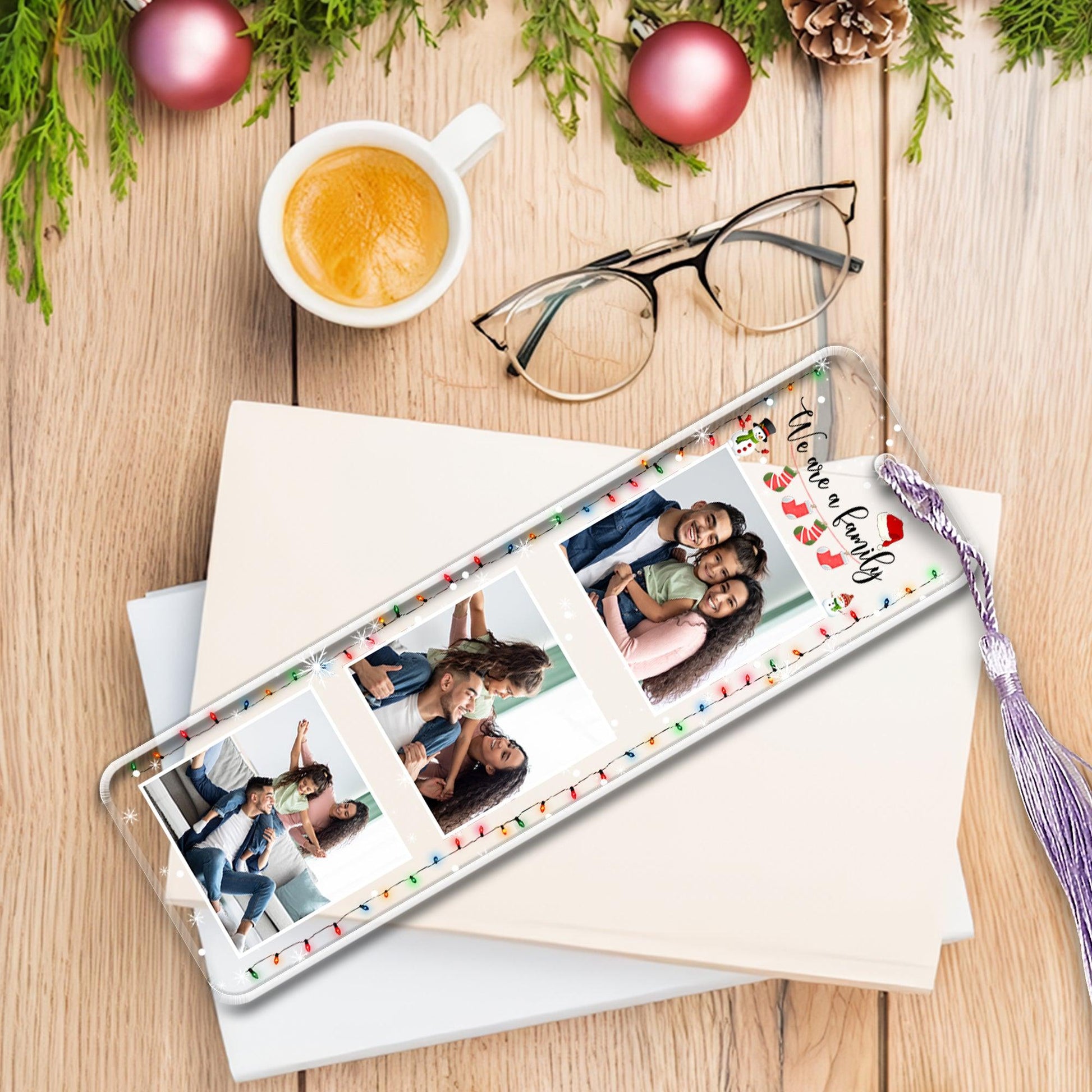 Best Christmas Gift For Family - Custom Photo Bookmark