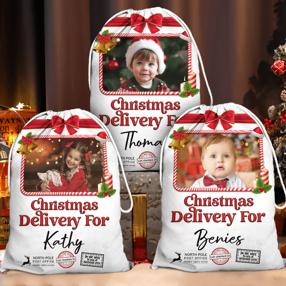 Personalized Name Christmas Sack - Christmas Delivery Bag