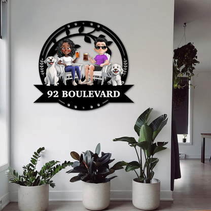 Our Family Address - Personalized Custom Shaped Metal Sign
