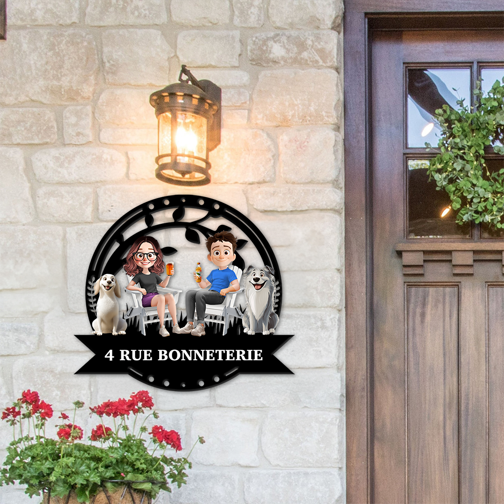 Our Family Address - Personalized Custom Shaped Metal Sign