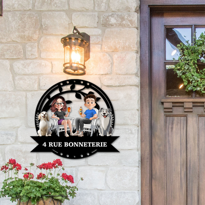 Our Family Address - Personalized Custom Shaped Metal Sign